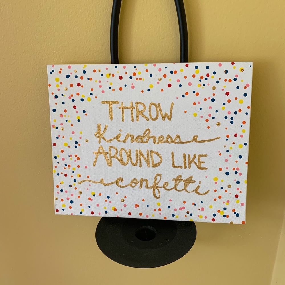 Hand painted canvas art